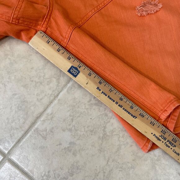 AKOO Shorts Mens Size 42 Orange Standard Fit distressed 11.5” inseam - Picture 9 of 12